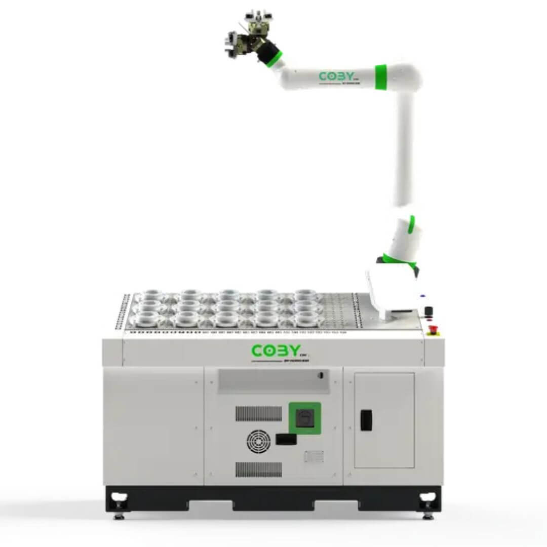 Coby CNC de Robojob distribuido por Lautecnic